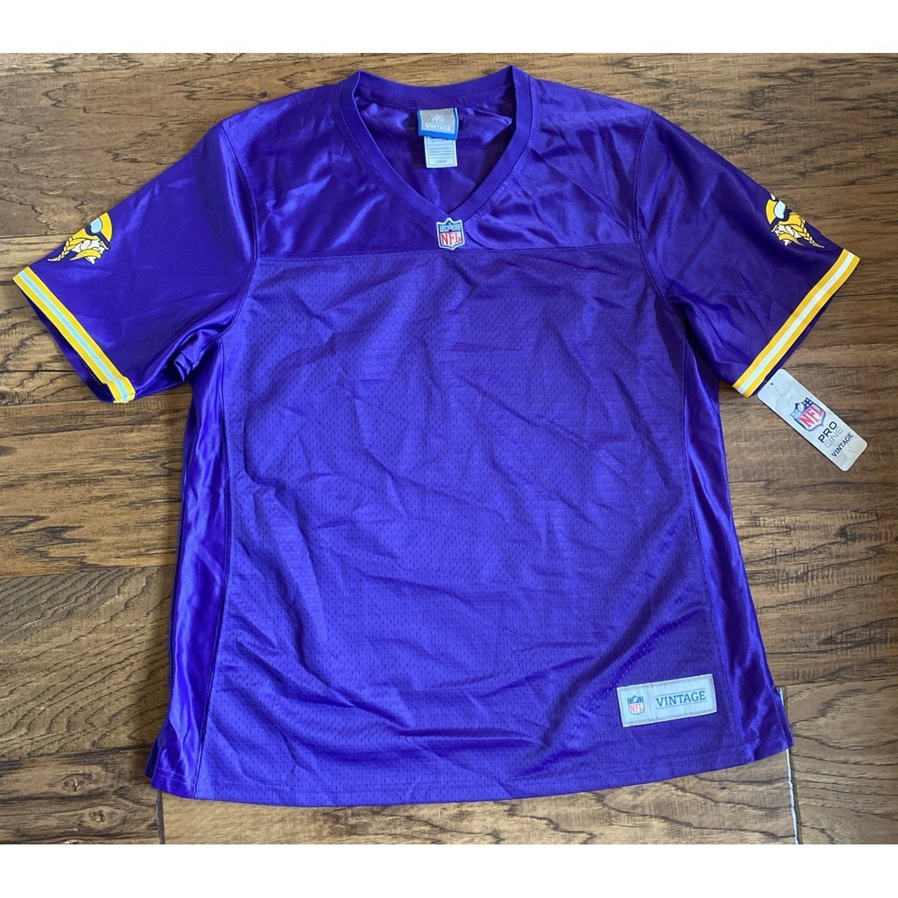 Minnesota Vikings American Jersey‎ Womens Large Purple NFL Proline Football